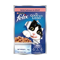 Felix 成貓主食餐包 鮮味鮭魚